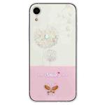 For iPhone XR Bronzing Butterfly Flower TPU Phone Case(Dandelions)