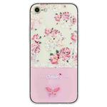 For iPhone SE 2022 / SE 2020 / 8 / 7 Bronzing Butterfly Flower TPU Phone Case(Peony)