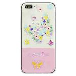 Bronzing Butterfly Flower TPU Phone Case For iPhone 8 Plus / 7 Plus(Colorful Butterfly)