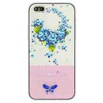 Bronzing Butterfly Flower TPU Phone Case For iPhone 8 Plus / 7 Plus(Hydrangea)
