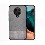 For Xiaomi Redmi K30 Pro Shockproof Splicing PU + Cloth Texture PC + TPU Protective Case(Grey)