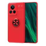 For Realme GT2 Explorer Master Metal Ring Holder TPU Phone Case(Red)