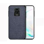 For Xiaomi Redmi Note 9 Pro Shockproof Cloth Texture PC + TPU Protective Case(Blue)