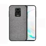 For Xiaomi Redmi Note 9 Pro Shockproof Cloth Texture PC + TPU Protective Case(Grey)