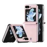 For Samsung Galaxy Z Flip5 5G DUX DUCIS Bril Series PU + TPU Phone Case(Pink)