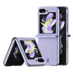 For Samsung Galaxy Z Flip5 5G DUX DUCIS Bril Series PU + TPU Phone Case(Purple)