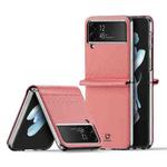 For Samsung Galaxy Z Flip4 DUX DUCIS Bril Series PU + TPU Phone Case(Pink)