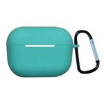 Earphone Silicone Protective Case with Buckle For AirPods Pro 2(Mint Green)