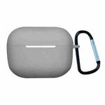 Earphone Silicone Protective Case with Buckle For AirPods Pro 2(Grey)