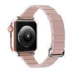 Reverse Buckle Magnetic Watch Band For Apple Watch Series 8&7 41mm / SE 2&6&SE&5&4 40mm(9# Pink)