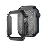 Screen Tempered Glass Film Armor Waterproof Watch Case For Apple Watch Series 8&7 45mm(Black)
