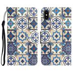 For iPhone XS Max Colored Drawing Leather Phone Case(Vintage Totem)