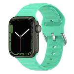 Ocean Ripple Watch Band For Apple Watch Series 8&7 45mm / SE 2&6&SE&5&4 44mm(Spearmint Green)