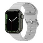 Ocean Ripple Watch Band For Apple Watch Series 8&7 45mm / SE 2&6&SE&5&4 44mm(Light Grey)