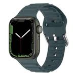 Ocean Ripple Watch Band For Apple Watch Series 8&7 41mm / SE 2&6&SE&5&4 40mm(Olive Green)