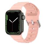 Ocean Ripple Watch Band For Apple Watch Series 8&7 41mm / SE 2&6&SE&5&4 40mm(Light Pink)