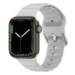 Ocean Ripple Watch Band For Apple Watch Series 8&7 41mm / SE 2&6&SE&5&4 40mm(Light Grey)
