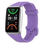 For OPPO Band 2 Solid Color Soft Silicone Watch Band(Purple)
