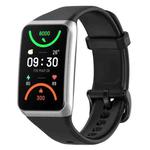 For OPPO Band 2 Solid Color Soft Silicone Watch Band(Black)