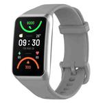 For OPPO Band 2 Solid Color Soft Silicone Watch Band(Grey)