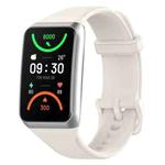 For OPPO Band 2 Solid Color Soft Silicone Watch Band(White)