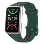 For OPPO Band 2 Solid Color Soft Silicone Watch Band(Green)