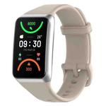 For OPPO Band 2 Solid Color Soft Silicone Watch Band(Ivory White)