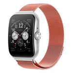For OPPO Watch 3 Pro Milanese Stainless Steel Metal Watch Band (Orange)
