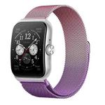 For OPPO Watch 3 Pro Milanese Stainless Steel Metal Watch Band(Gradient Rose Pink)