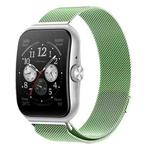 For OPPO Watch 3 Pro Milanese Stainless Steel Metal Watch Band (Mint Green)
