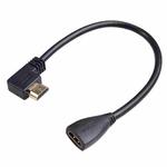 HDL-03 30cm HDMI Male Elbow to Female Adapter Cable, Type:Left Angle