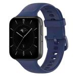 For OPPO Watch 3 Solid Color Soft Silicone Watch Band(Midnight Blue)