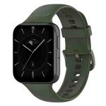 For OPPO Watch 3 Solid Color Soft Silicone Watch Band(Army Green)