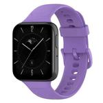 For OPPO Watch 3 Solid Color Soft Silicone Watch Band(Purple)