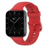 For OPPO Watch 3 Solid Color Soft Silicone Watch Band(Red)