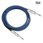 TC048BL 6.35mm Plug Male to Male Electric Guitar Mono Audio Cable, Length:5m