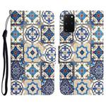 For Samsung Galaxy S20+ Colored Drawing Leather Phone Case(Vintage Totem)
