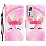 For Xiaomi 12 Lite Colored Drawing Leather Phone Case(Unicorn)