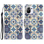 For Xiaomi Mi 11 Lite Colored Drawing Leather Phone Case(Vintage Totem)
