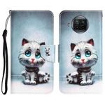 For Xiaomi Mi 10T Lite 5G Colored Drawing Leather Phone Case(Blue Eyes)