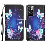 For Xiaomi Redmi Note 11 Pro 5G Colored Drawing Leather Phone Case(Butterfly)