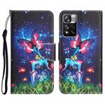 For Xiaomi Redmi Note 11 Pro 5G Colored Drawing Leather Phone Case(Bottle Butterfly)