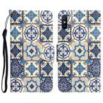 For Xiaomi Redmi 9A Colored Drawing Leather Phone Case(Vintage Totem)