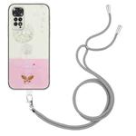 For Xiaomi Redmi Note 11T / Poco M4 Pro 5G Bronzing Butterfly Flower TPU Phone Case with Lanyard(Dandelions)