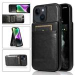 For iPhone 14 Plus Solid Color PC + TPU Protective Phone Case (Black)