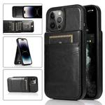 For iPhone 14 Pro Solid Color PC + TPU Protective Phone Case(Black)