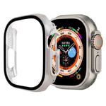 Tempered Glass Film PC Watch Case For Apple Watch Ultra 49mm / Apple Watch Ultra 2 49mm(Starlight)