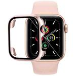 Tempered Glass Film PC Watch Case For Apple Watch Series SE 3&SE 2&6&SE&5&4 40mm(Rose Gold)