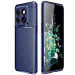 For OnePlus Ace Pro Carbon Fiber Texture Shockproof TPU Phone Case(Blue)