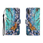 For OPPO A11 3D Colored Drawing Horizontal Flip Leather Case with Holder & Card Slot & Wallet(Purple Butterfly)